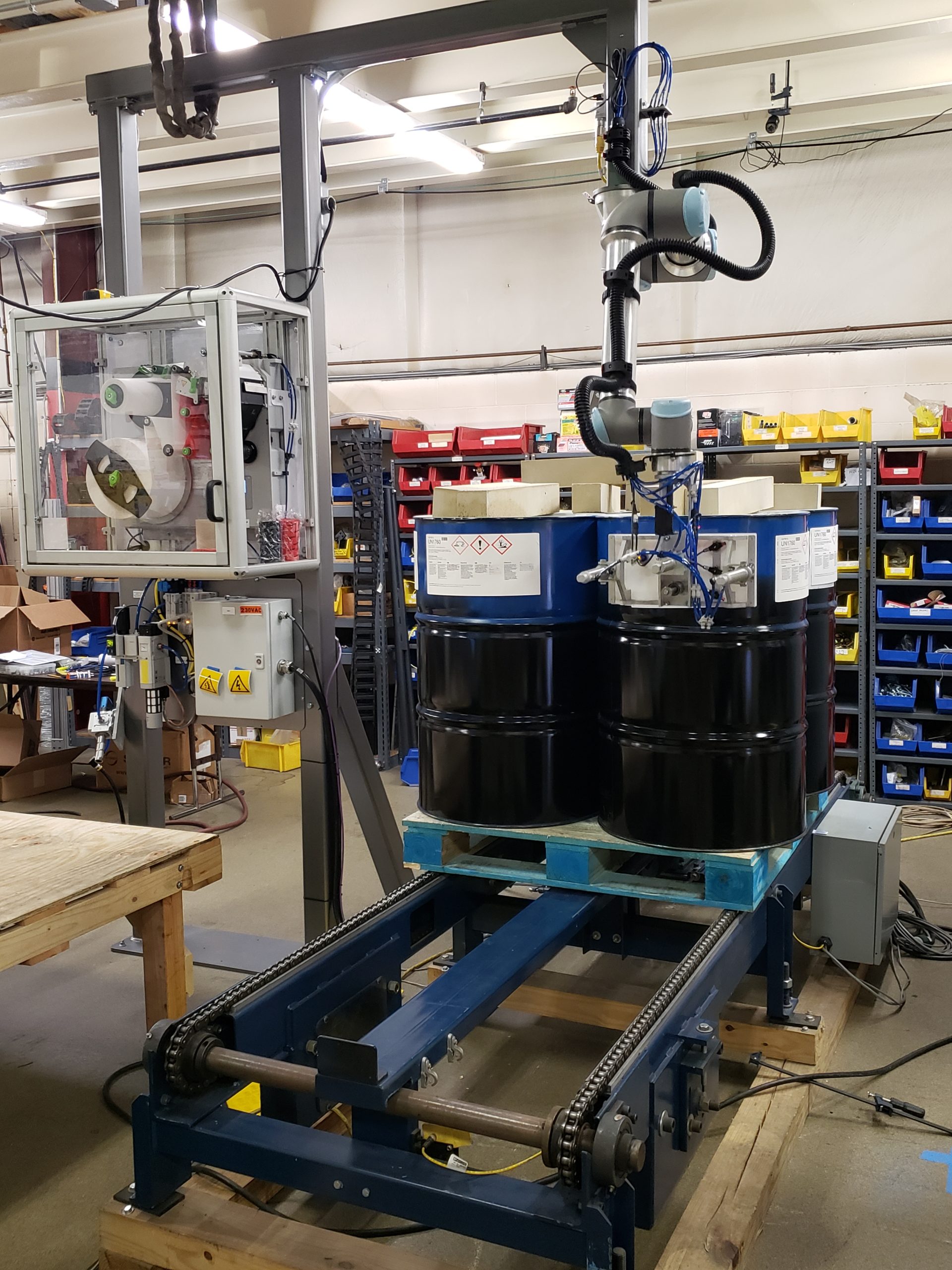 Robotic Drum Labeler Robotic Drum Labeler