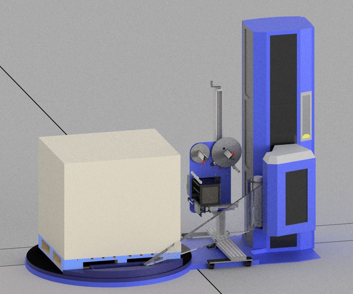 wrapper label applicator with print engine option